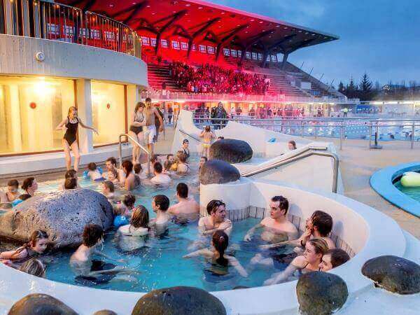 Laugardalslaug swimmingpool in Reykjavik